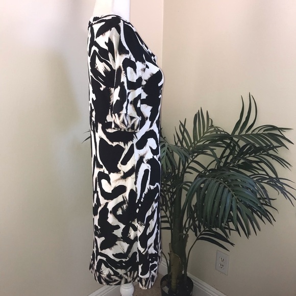 2/$20 Style & Co Drape Neck Stretch Shift Dress (9A) MP - Picture 6 of 6